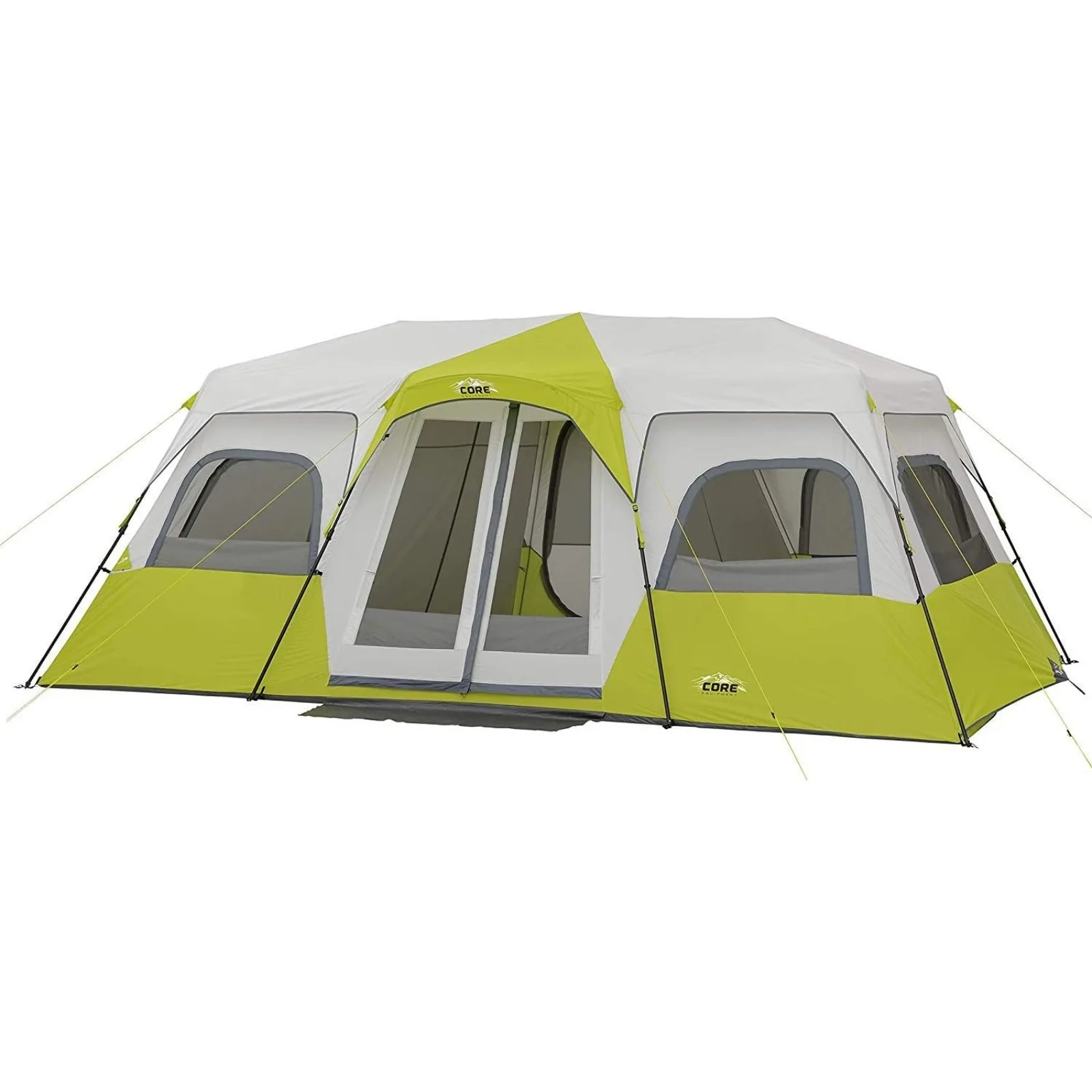 

US 12 Person Instant Cabin Tent | 3 Room Huge Tent for Family with Storage Pockets for Camping Accessories