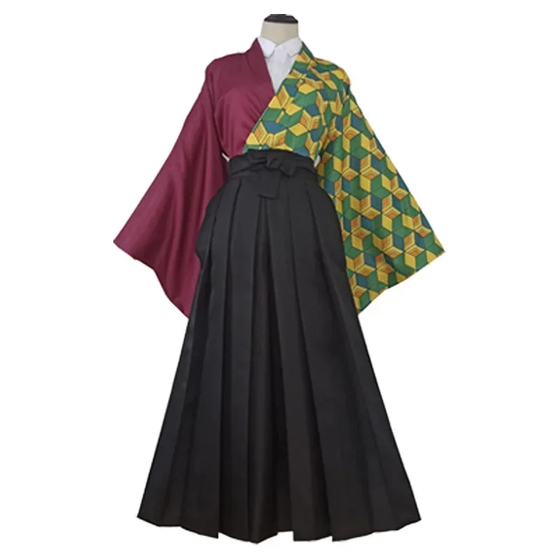 Kamado Tanjyrou Nezuko Kochou Shinobu Tomioka Giyuu Kanroji Mitsuri Tsuyuri Kanao Cosplay Costume Kimono Dress Anime Suit