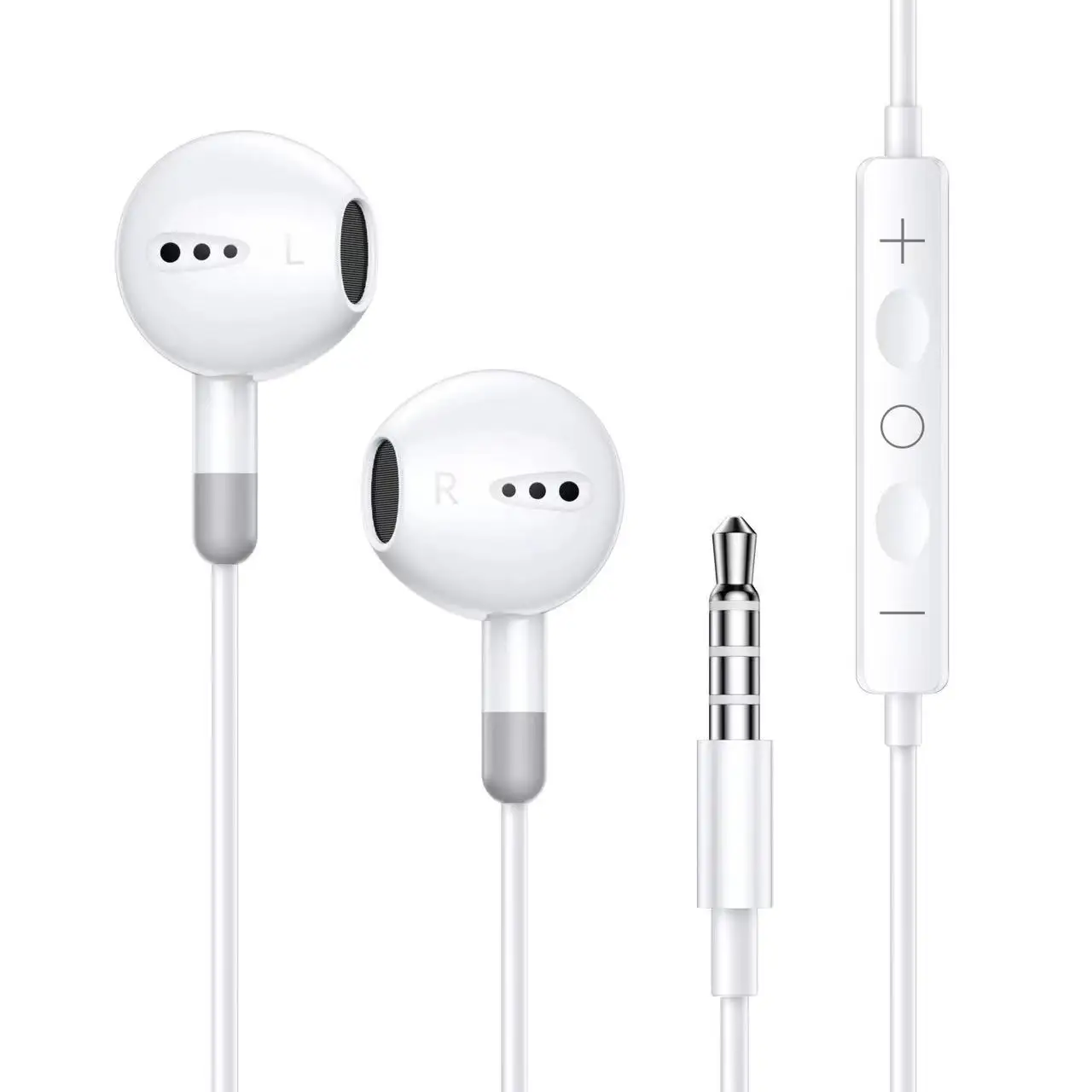 USB Typ C 3,5 mm kabelgebundene Kopfhörer mit Mikrofon, Lautstärkeregler, kabelgebundener Kopfhörer, Bass-In-Ear-Kopfhörer, Sport-Headset
