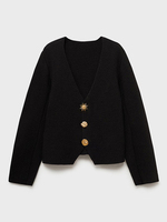 Elegant V-neck Solid Knitted Cardigan For Women 2025 Spring Long Sleeves Single Breasted Sweater Female Street Y2K Chic Knitwear