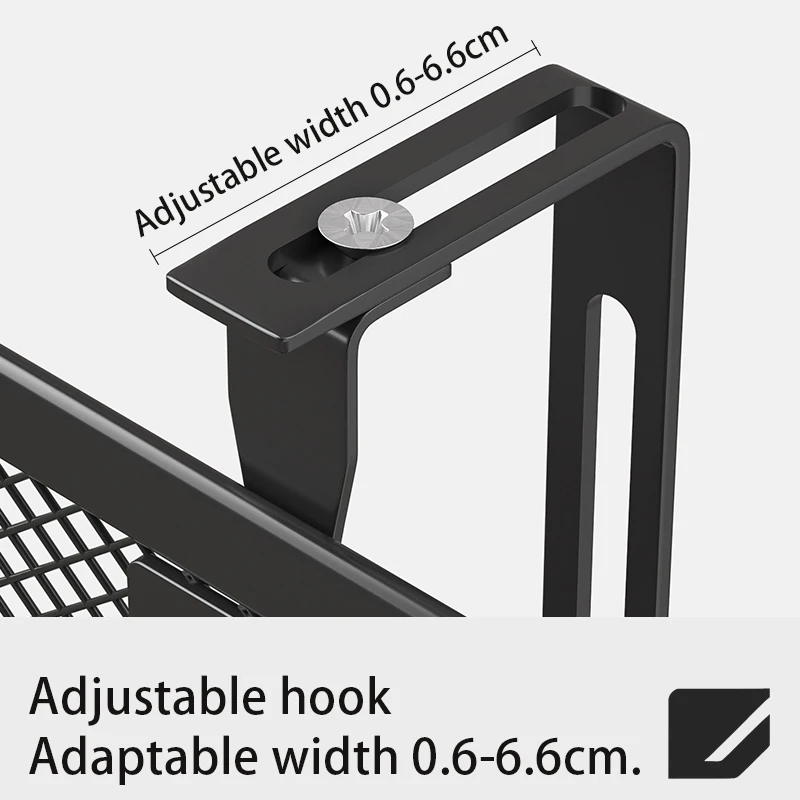 Wall File Organizer Mesh 5 Tier Wall File Holder Desktop Vertical Hanging File Folder Organizer with Bottom Flat Tray