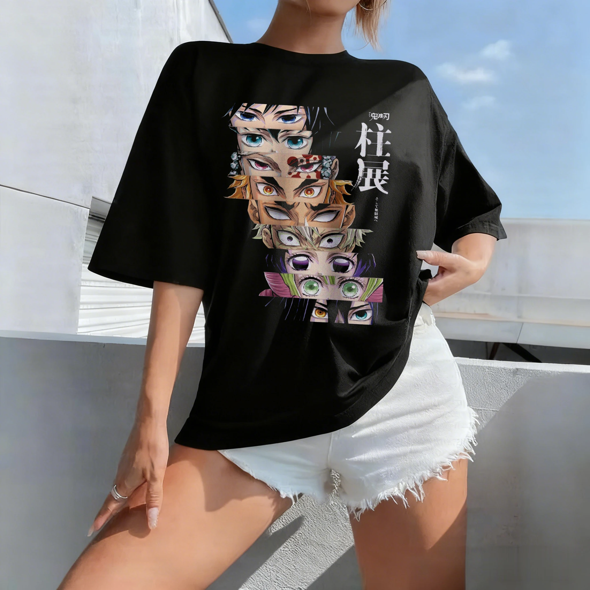 Demon Slayer Hashira T Shirt Men Women Anime Graphic Tee 2026 Summer Cotton Short Sleeve Casual Streetwear Cosplay Fashion Y2k