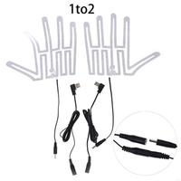 652F Portable Electric Hand Warmer 5V USB Heated Gloves Pad Electric Gloves Heating Sheet Hand Heating Pad