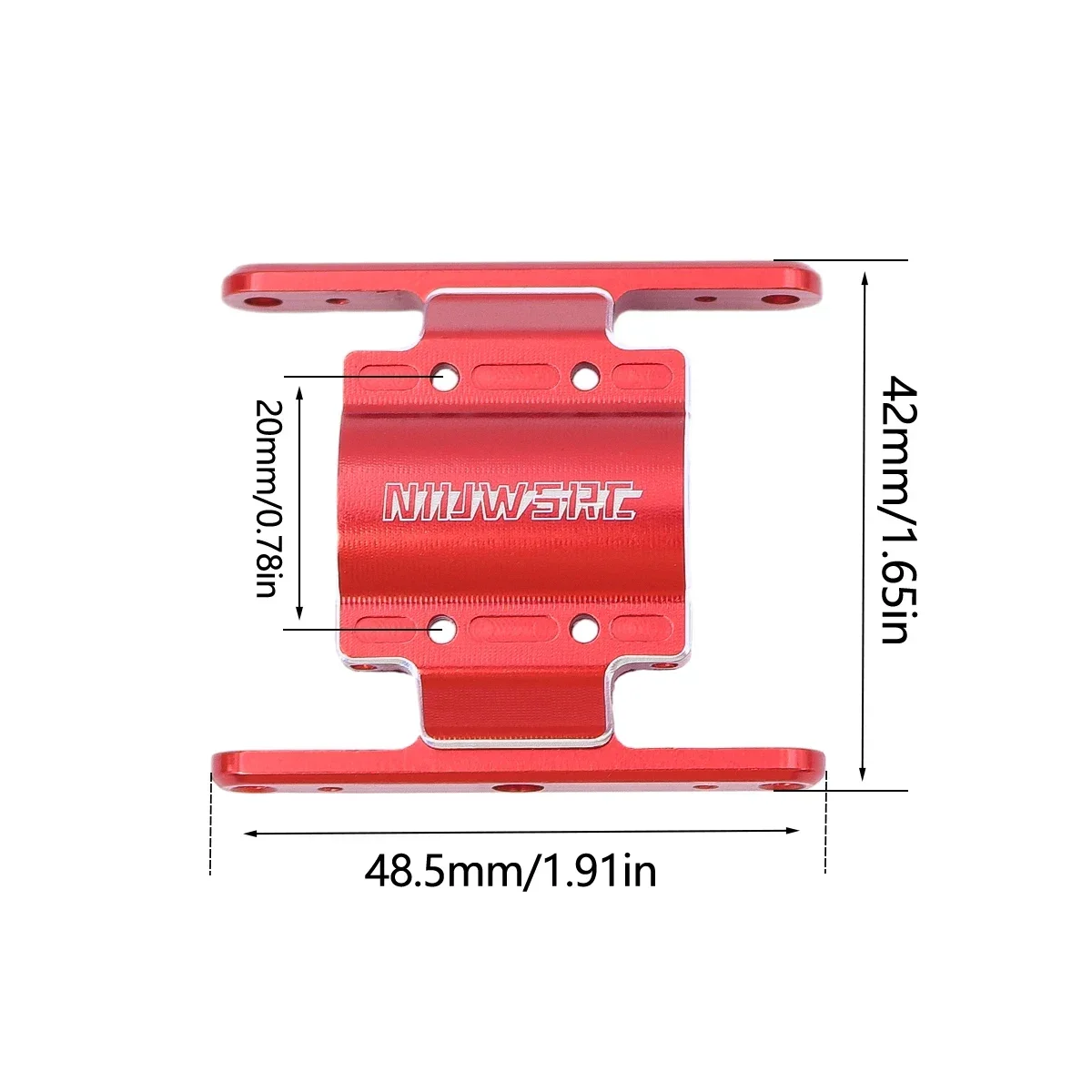 FCX18 CNC Aluminium RC Skid Plate Versnellingsbak Transmissie Mount Voor 1/18 RC Crawler FMS FCX 18 LC80 Upgrade Onderdelen