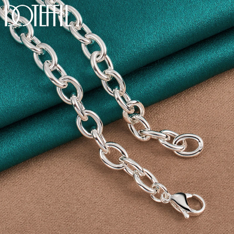 DOTEFFIL 925 Sterling Silver AAA Zircon Dragonfly Pendant 18 Inch Chain Necklace For Women Wedding Engagement Fashion Jewelry image 6