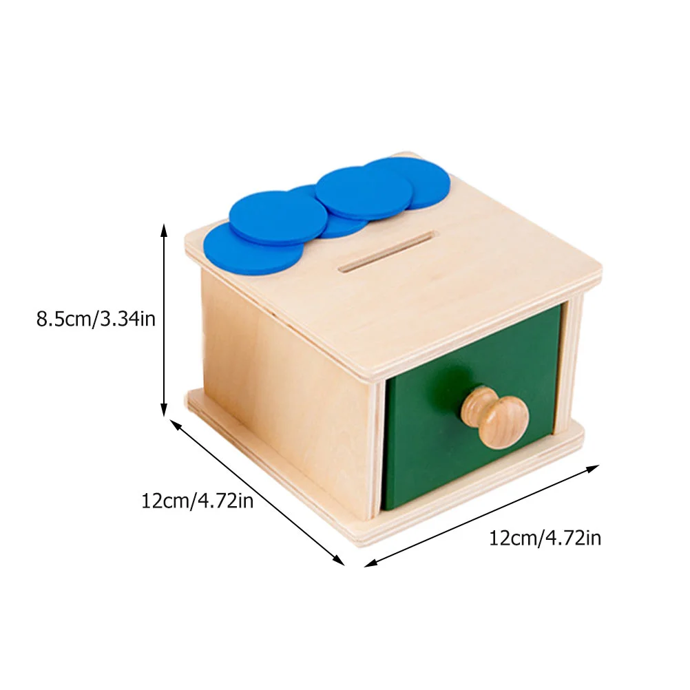 Lehrmittelbox Kindermünze Baby Kinderspielzeug Magnetisches Holz Fidgets Interaktiv