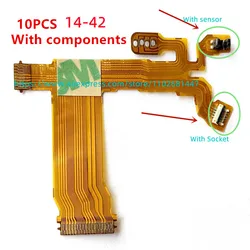 NEW Lens Aperture Flex Cable For Olympus M ZUIKO DIGITAL ED 14-42 mm 14-42mm f/3.5-5.6 EZ 37mm Caliber Repair Parts With Socket