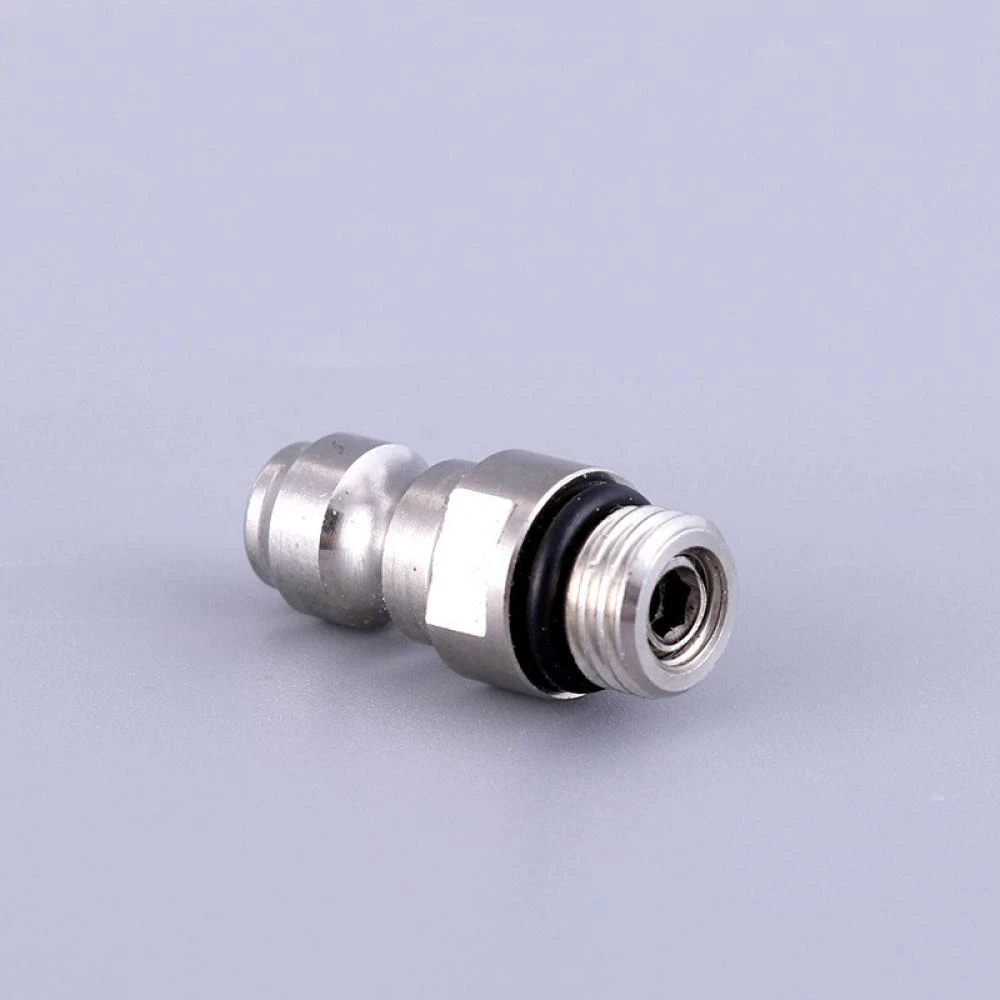 8MM Quick-Connect Inflatable Male Connector Gas Cylinder Inlet and Inflatable Nozzle M8X1 Thread One-Way Valve,4Pcs