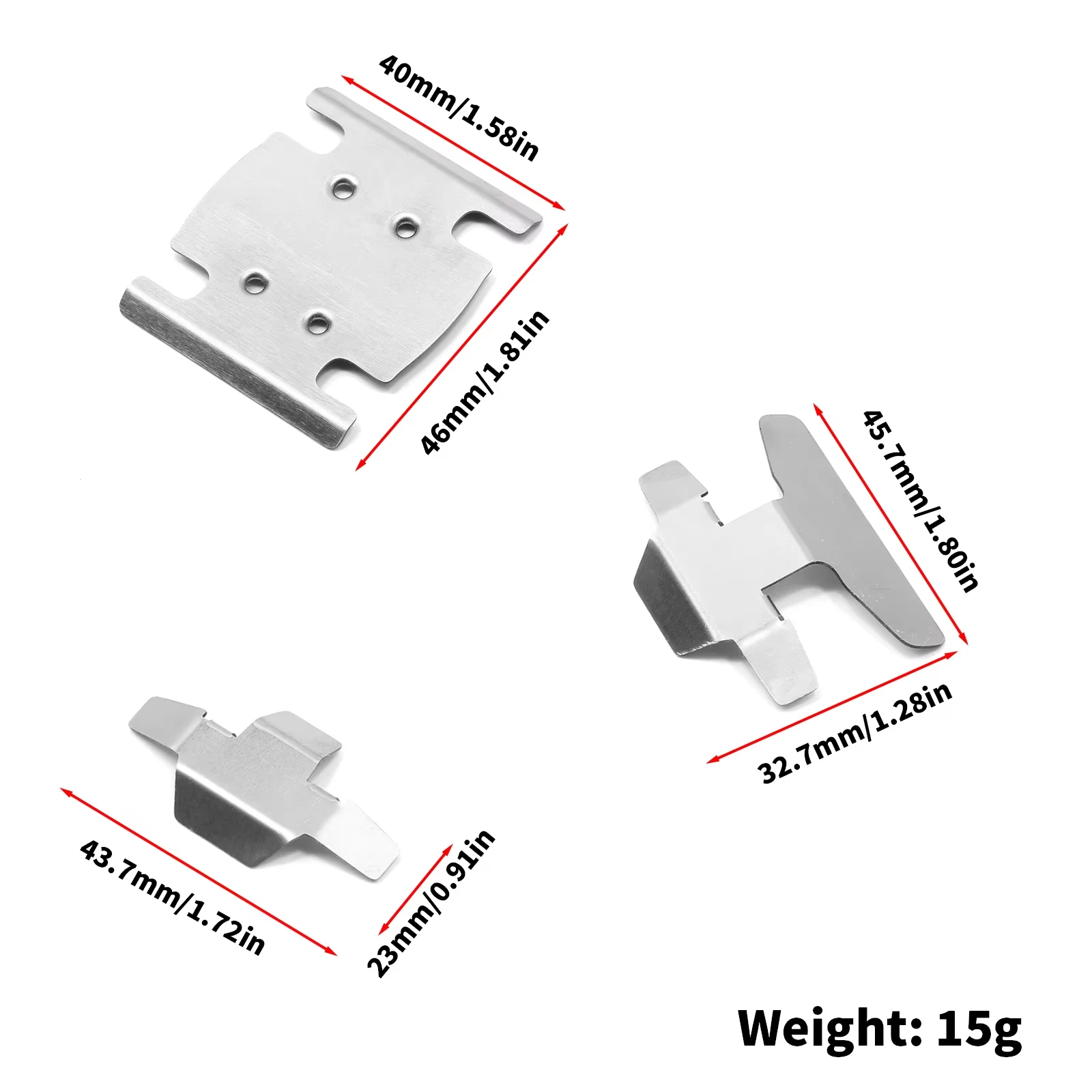 Stainless Steel Anti Wear Chassis Armor Skid Plate Protector Guard for 1/18MJX Hyper Go H18P RC Off Road Buggy Mod Upgrade Parts
