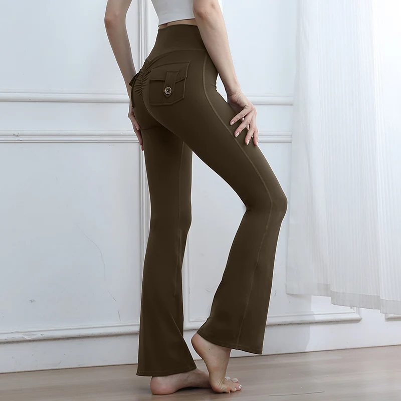 المرأة تمتد جيب اللياقة البدنية تشغيل طماق مثير الورك رفع متوهج اليوغا السراويل ربيع الخريف عارضة الرياضة التجفيف السريع السراويل #6