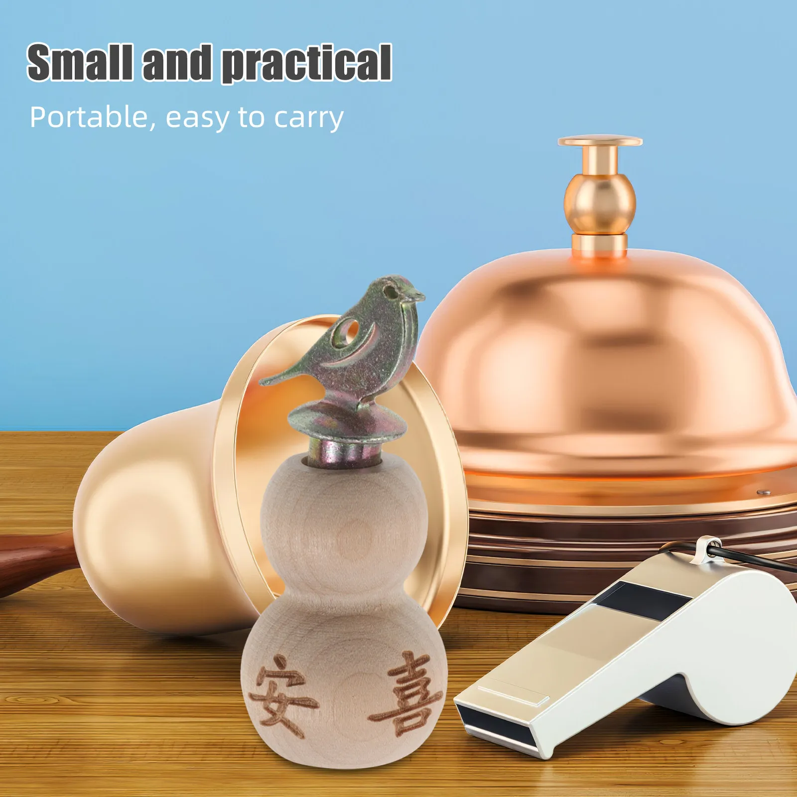

Wooden Bird Caller Whistle Gourd Shape Hand Twist Calls Interactive Educational Outdoors Party Favors Realistic Bird Sounds