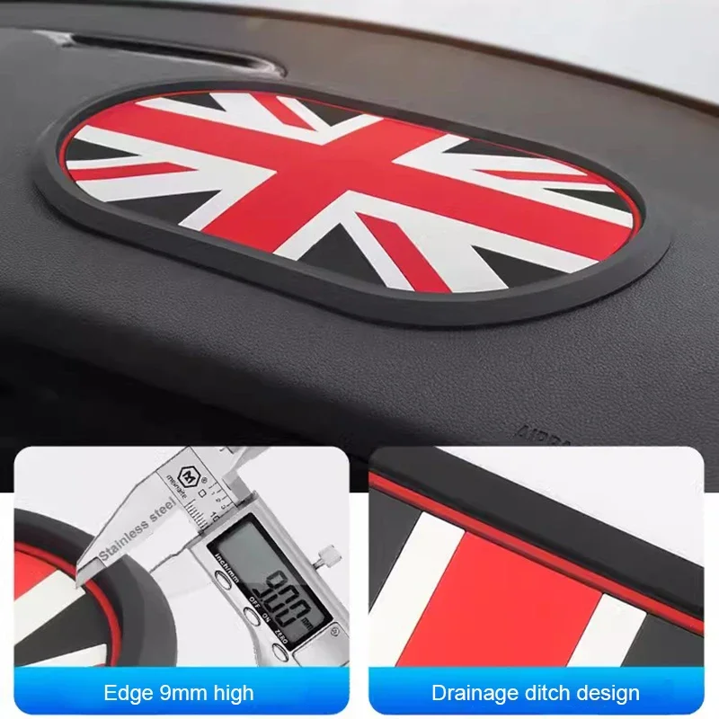 Car Non Slip Mat Sticky Anti Slip Rubber Pads For Mini Cooper Accessories R50 R52 R53 R55 R56 R60 R61 F54 F55 F56 F60 Clubman
