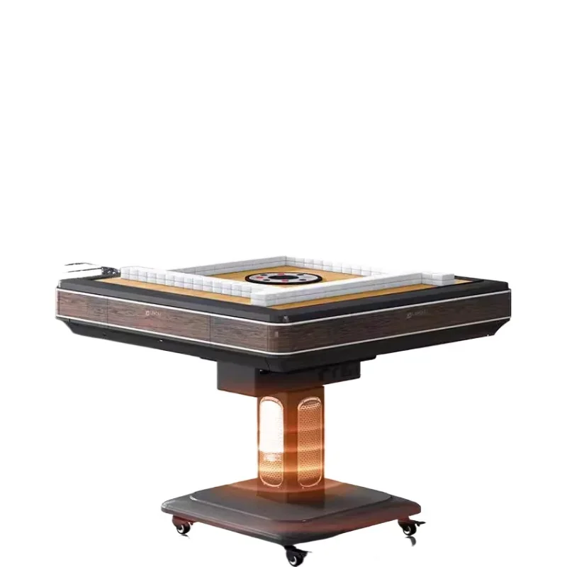 

Folding ma hjong machine household autom atic din ing table dual-purpose heating bass electric mahjong tabl e