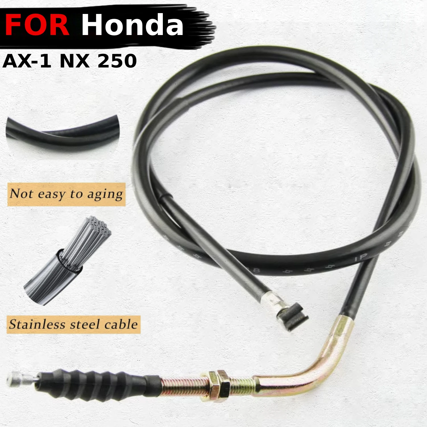 

Motorcycle Clutch Cable Steel Wire Line For Honda AX-1 NX 250 1989 1990 1991 1992 1993 1994 Clutch Wire Line Accessories