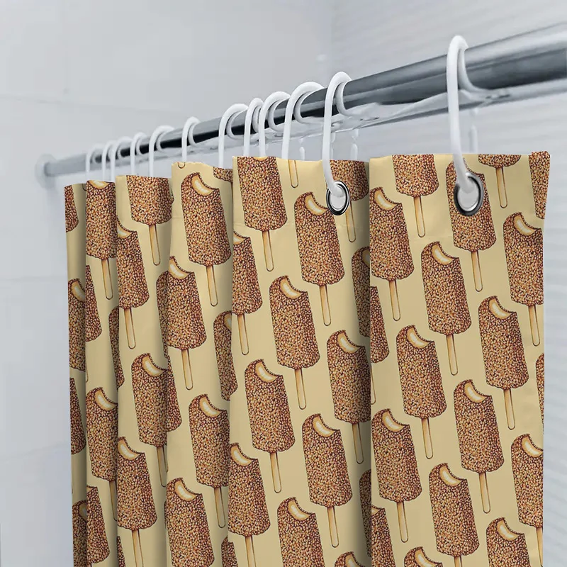 ستارة حمام بطبعة الفهد، نمط حيوانات الغابة، ديكور الحمام، بطانة حديثة قابلة للغسل مقاومة للماء