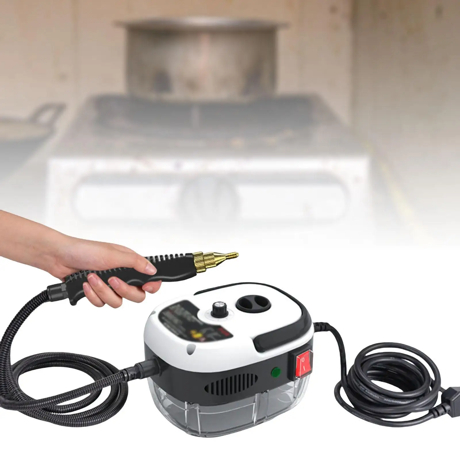 Pulitore a vapore cucine wc per uso domestico con testine e tubo con testine a spazzola tappeti piastrelle pulitore a vapore ad alta temperatura