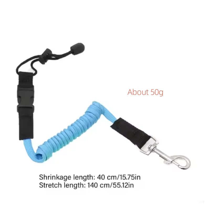 ISURE MARINE 2 قطعة مجداف مكافحة فقدان حبل نفخ كاياك سلامة ملزمة حبل حبل ثابت حبل مرن متعدد الألوان