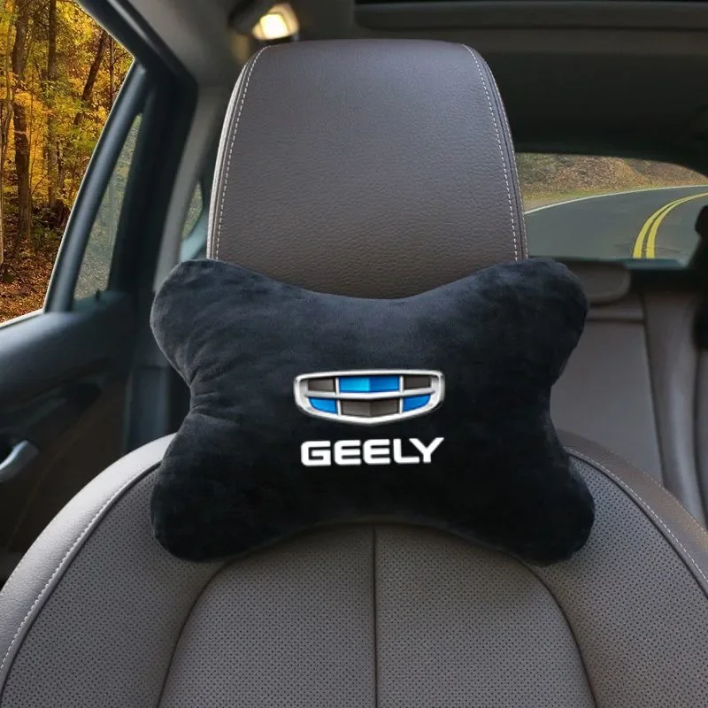 Car Headrest Neck Pillow Seat Belt Shoulder Pad Fit For GEELY GC6 GC9 EMGRAND EC7 EC8 CK ATLAS CK2 CK3 GT Auto Accessories