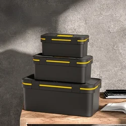 Deli 14/17inch Large Capacity Tool Case High Quality Double Layers Design Tool Storage Box Electrician Portable Tools Organizers