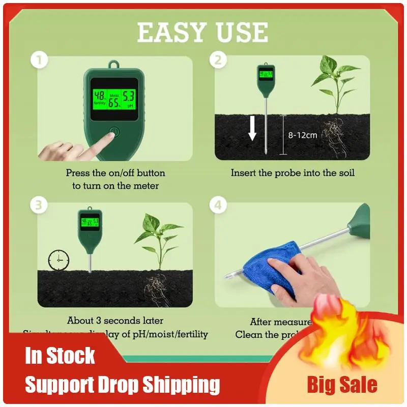 3-In-1 Soil Ph Mete…