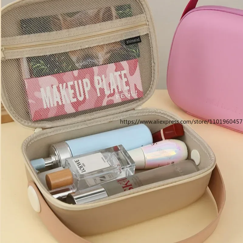 Fungoofun Portable High Appearance Index Cosmetic Bag Large-capacity Travel Washing Bag Three-dimensional Makeup Storage Bag