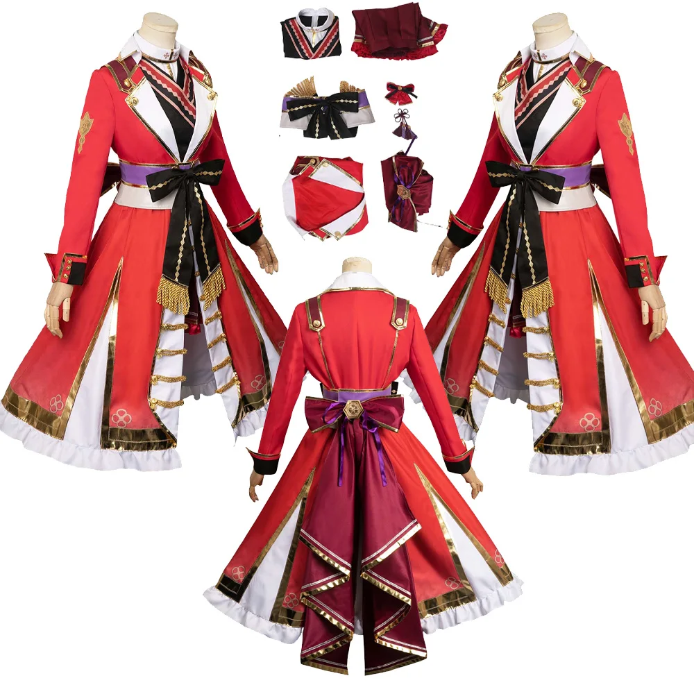 

Special Week Anime Pretty Cos Derby Cosplay Costume Dress Coat Headwear Women Girls Outfit Fantasy Halloween Carnival Party Suit