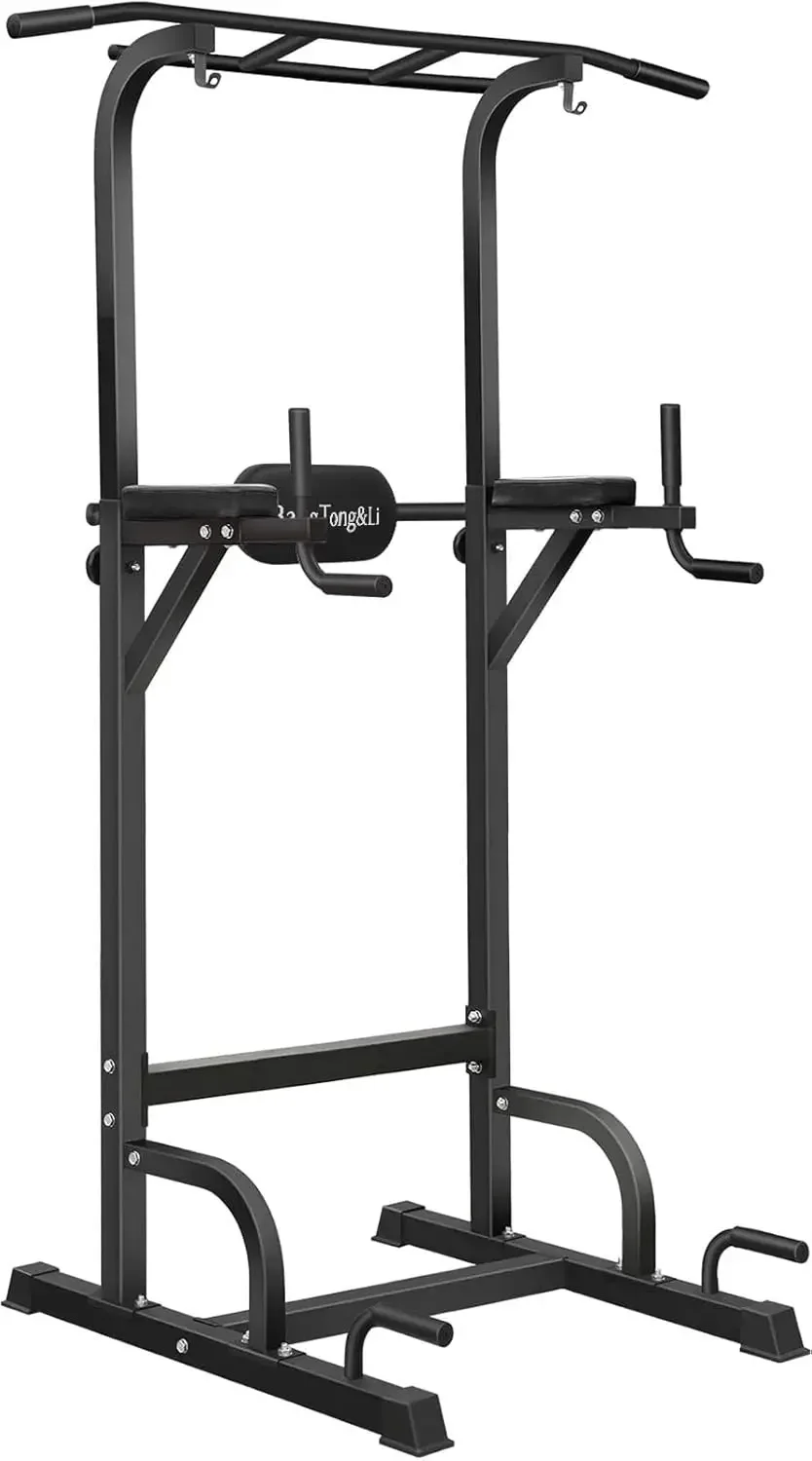 Power Tower, Pull Up Bar Dip Station/Stand for Home Gym Strength Training Workout Equipment