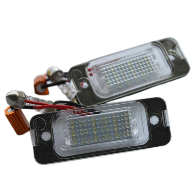 2X Car Led License Plate Light License Plate Light for Mercedes-Benz W163 W164 X164 ML GL