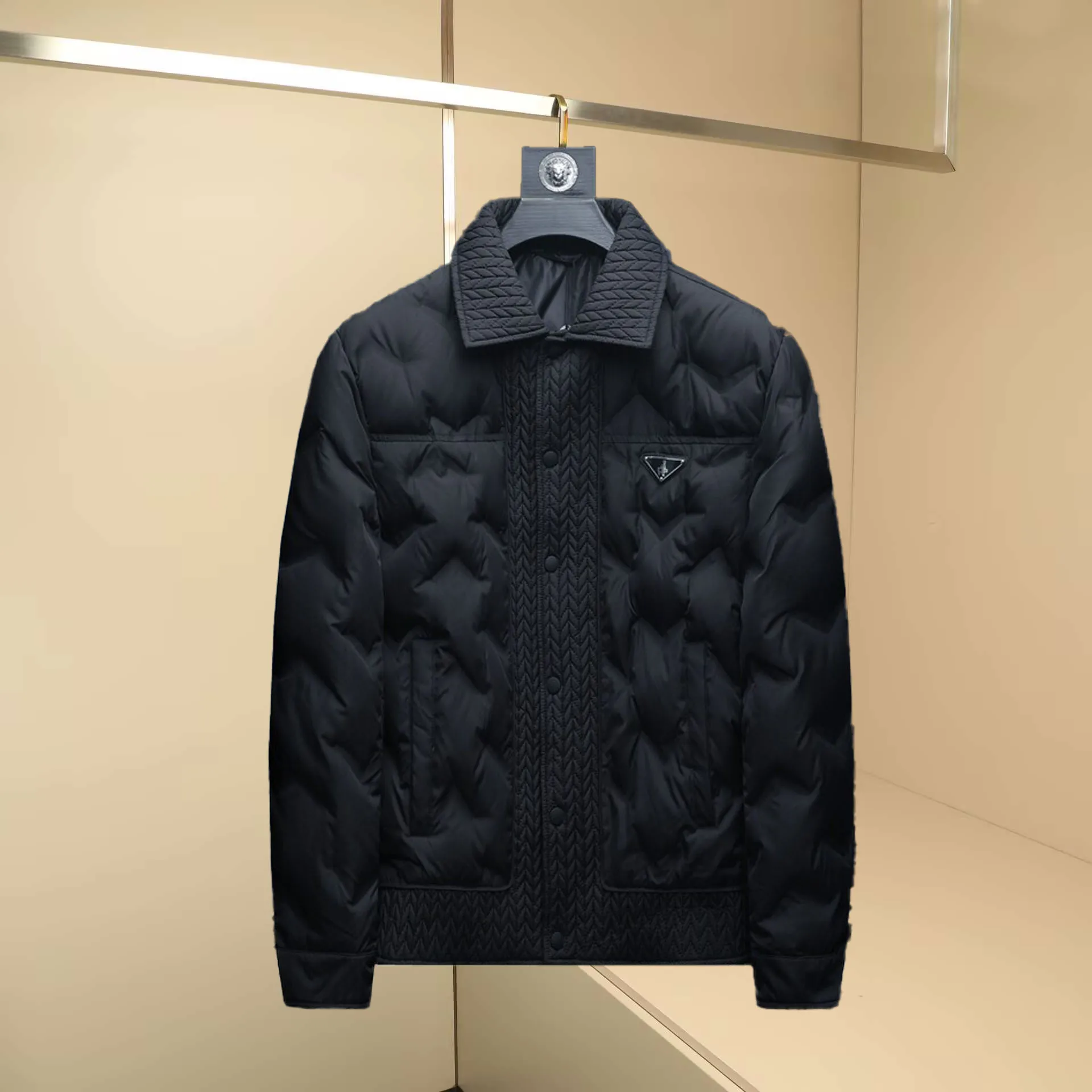 

Мужская повседневная модная пуховая куртка из 90% белого дутого пуха с воротником-стойкой, теплая, модная, осенне-зимняя, Новое поступление