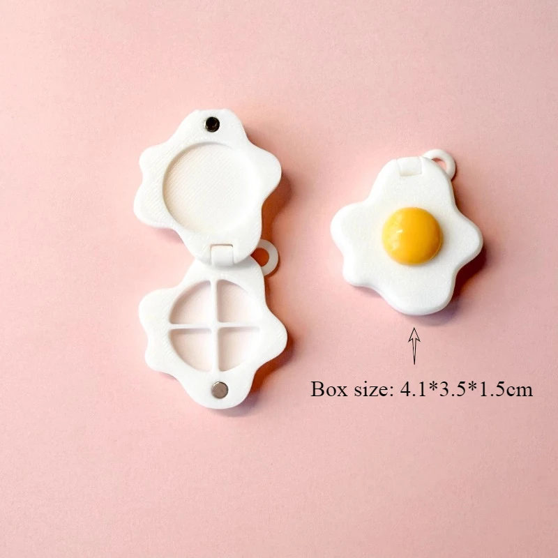 Palette d'aquarelle vide Portable, mignon, style d'œuf, porte-clés, boîte d'aquarelle, rangement d'aquarelle de voyage pour étudiants, fournitures d'art