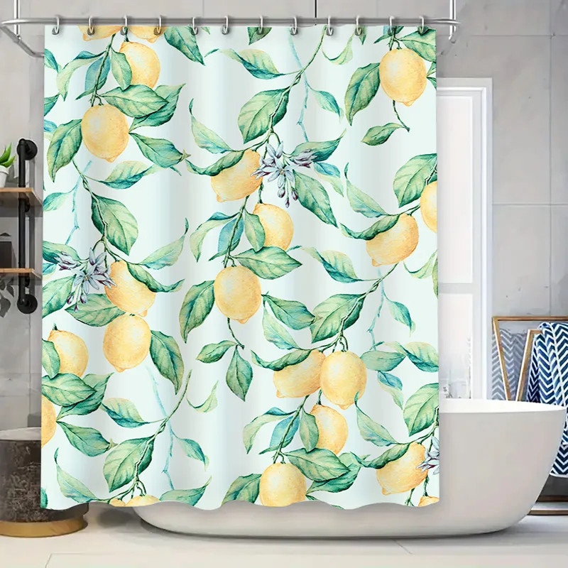 

Занавеска для душа с мраморным эффектом, водонепроницаемая ткань с принтом, аксессуары для ванной комнаты для домашнего декора белого серого цвета