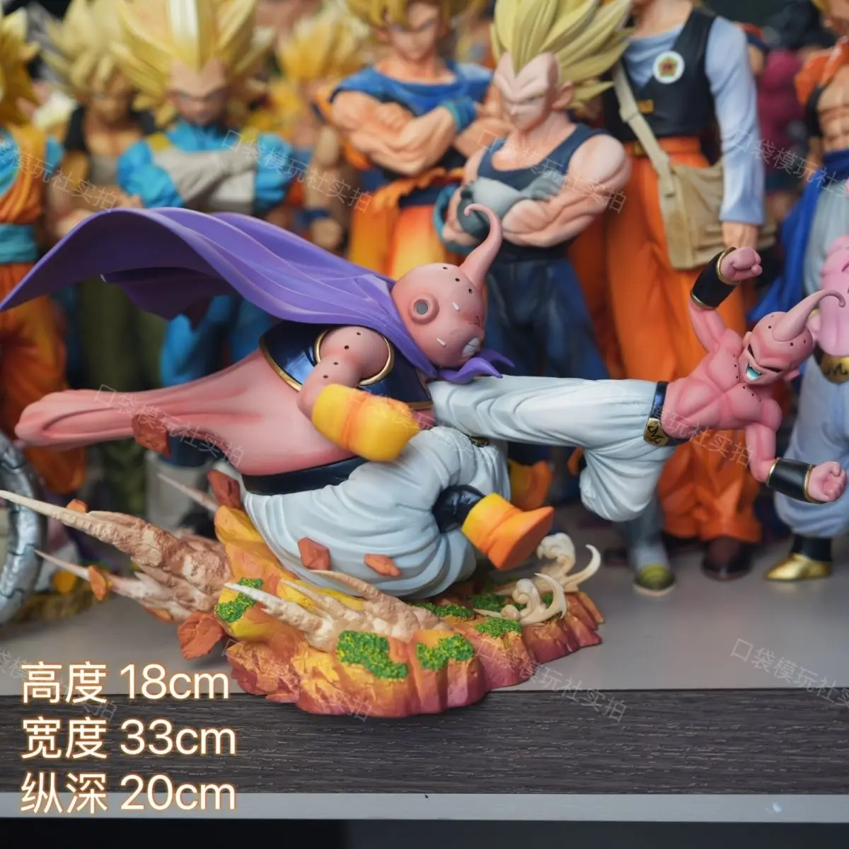

In Stock ZB studio 16cm Dragon Ball Buu anime Figure Fat Majin Buu vs Evil Majin Buu Figure PVC Statue collection Model Toy Gift
