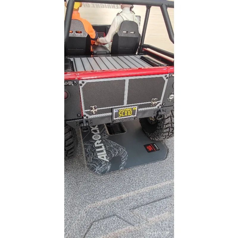 Rear Panel with Tailgate for 1:10 Axial SCX10 III CJ7, 2 Styles Optional, RC Crawler Scale Upgrade Accessories/ Rear ailgate