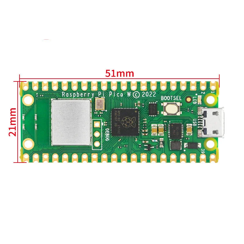 RP2040 Dual-Core 264KB ARM per Raspberry Pi Pico W Board microcomputer a bassa potenza processore Cortex-M0 + ad alte prestazioni