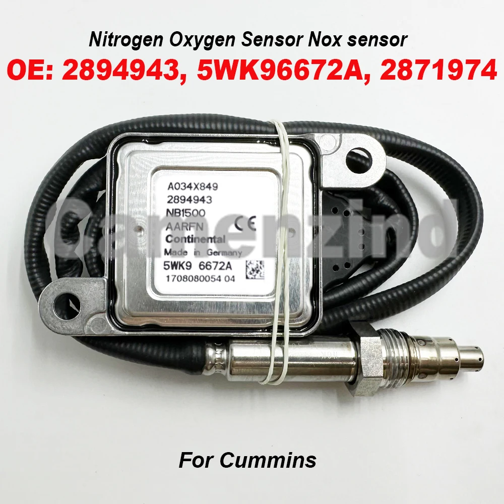 

2894943 5WK96672A For Cummins 12V Nitrogen Oxide Sensor NOX Sensor 2894943RX 2871974 4984912 5WK9 6672A High Quality