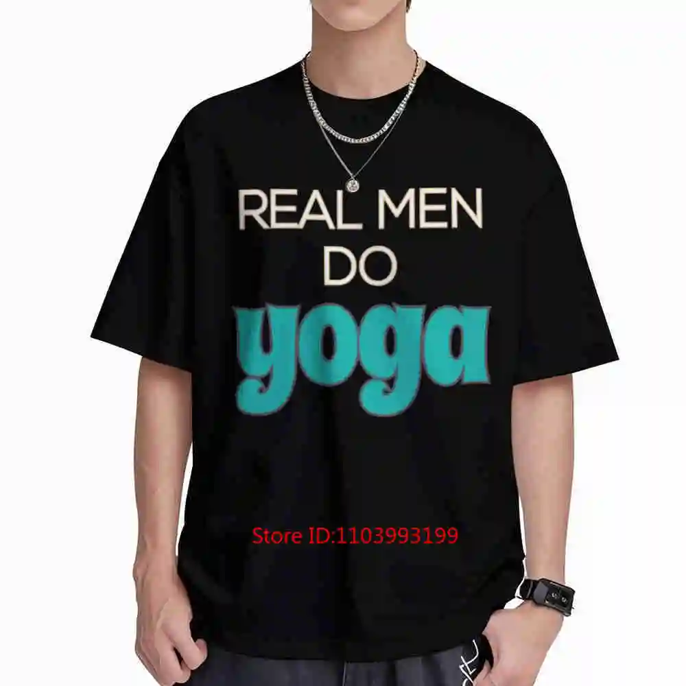 Yoga Teacher Namaste Real Men Do Short Sleeve Tee 100% Cotton T-Shirt