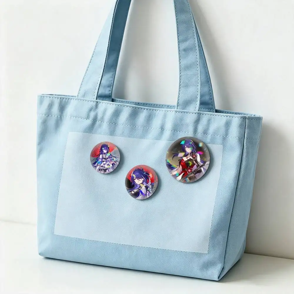 Honkai Star R-Rail Acheron 25mm 32mm 44mm 58mm 75mm Brooches Badges Pins for Accessories Gift