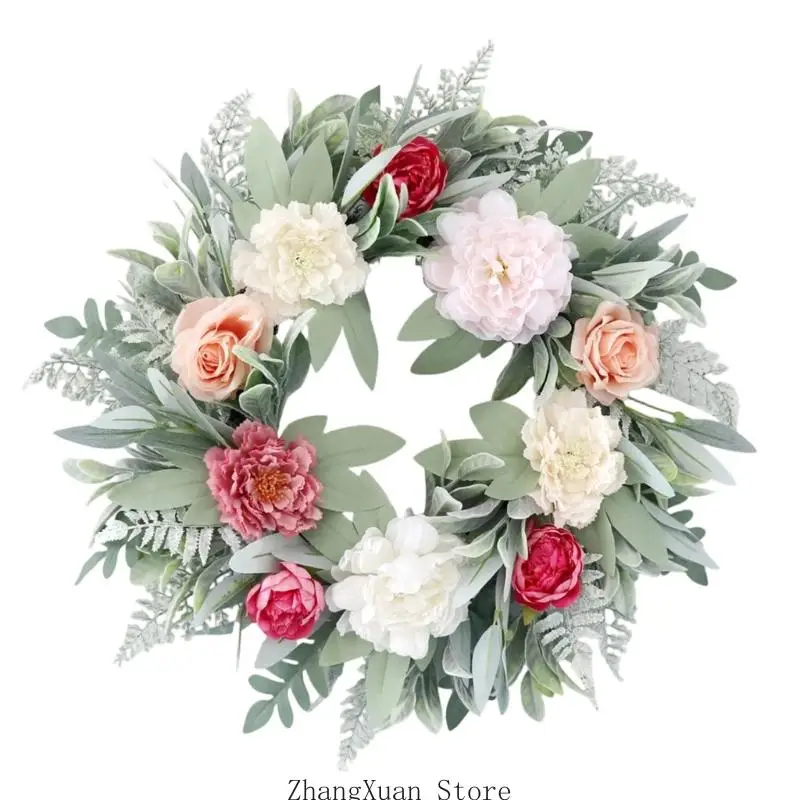 Blumenkranz für den Innenbereich für Wandpräsentation und Raumakzent-Styling-Dekoration 3XUF – Detail 8