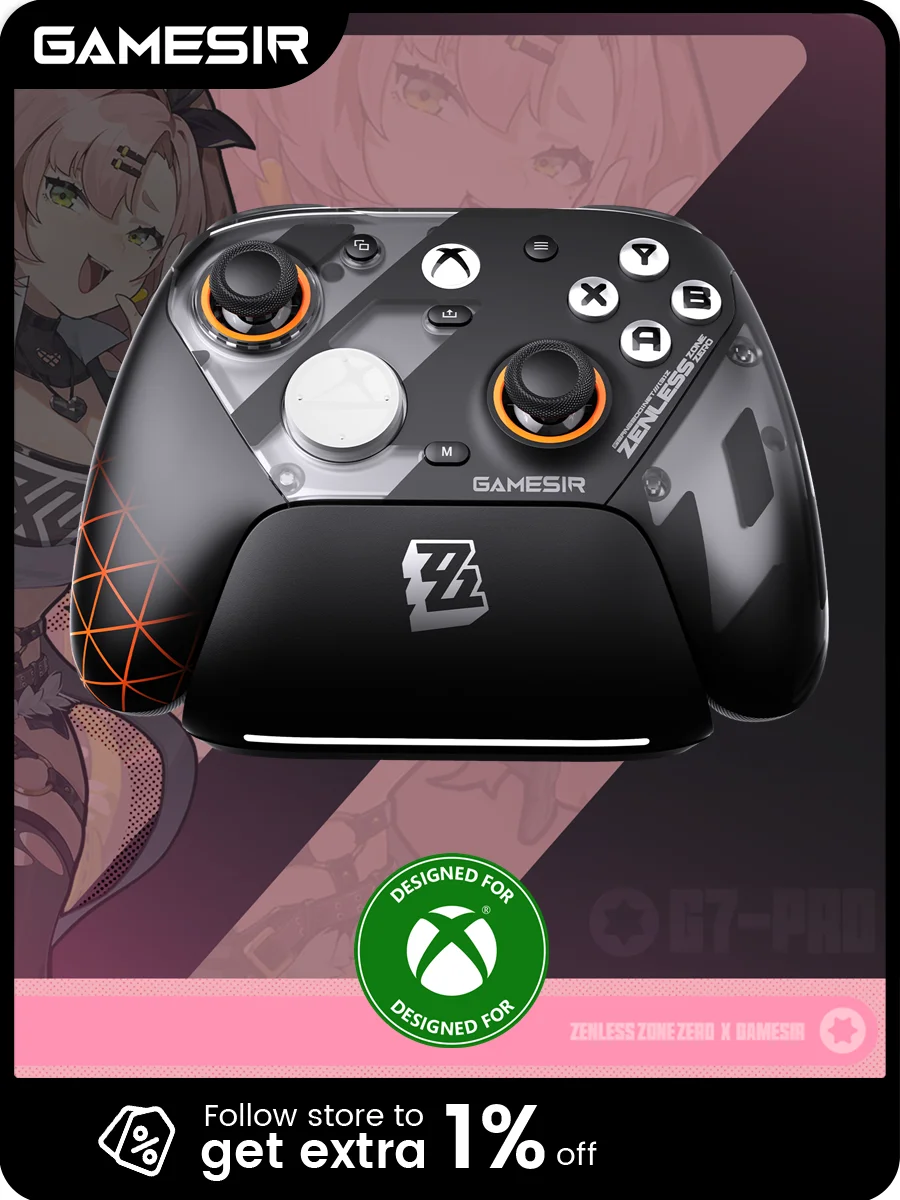 GameSir G7 Pro Zenless Zone Zero Bezprzewodowy Kontroler Xbox – Stacja Ładująca, Joystick TMR, Spust z Efektem Halla, Żyroskop — zdjęcie produktu 7
