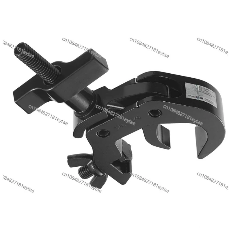 Black 38-52mm Heavy Duty Aluminium 250kg Load Capacity Truss Clamp for Stage Light Hook Clamp Fast Rig Clamp