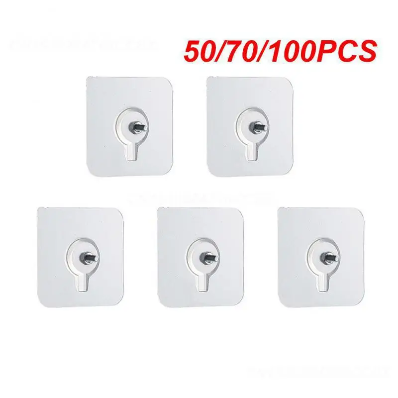 50/70/100PCS Photo Frame Hole Hang Kit Punch-free Adhesive Solid Reliable Waterproof Hanging Nails Hook Self 2023 Nails Hook