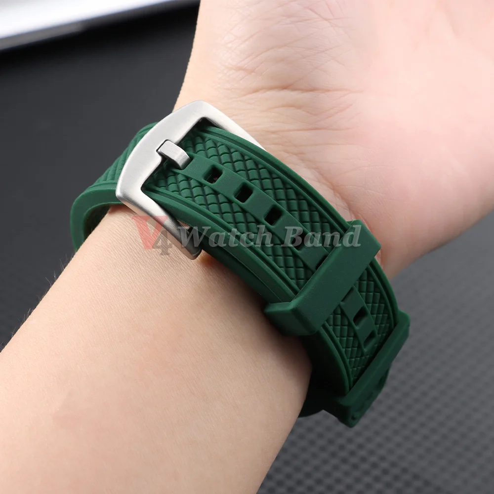 Neues Design 20mm 22mm Gummi-Silikon-Armband für Seiko Uhrenband Herren Damen Sport Wasserdichtes Taucher-Gummi-Armband Zubehör – Detail 15