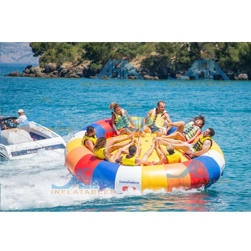 Summer Fun Exciting Water Sport Game Inflatable Disco Boat For Sale