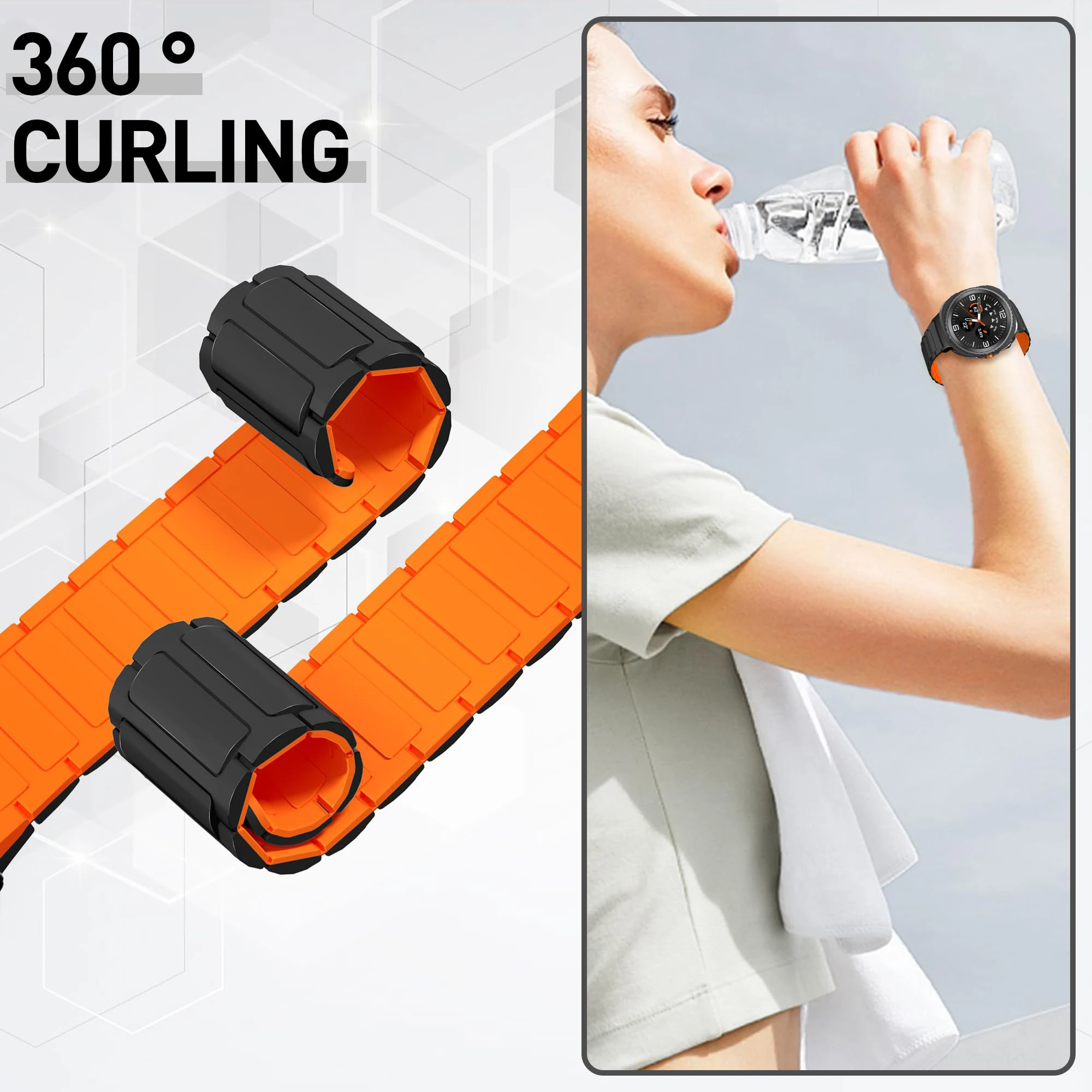 Soft Silicone Magnetic Strap for Samsung Galaxy Watch 8/8 Classic 46mm 40 44mm Sport Band for Galaxy 8 Classic Curved End Strap