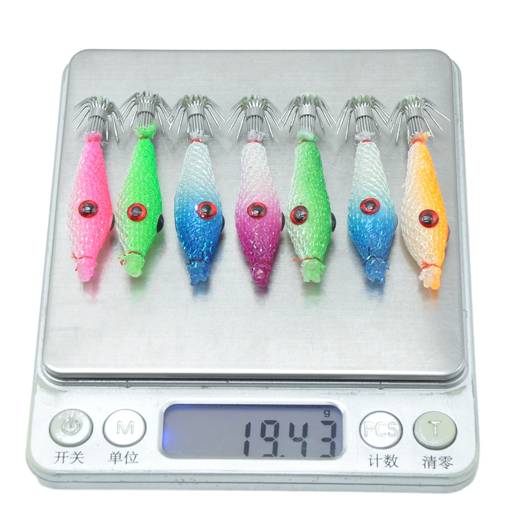 7 Pcs Squid Hook Octopus Cuttlefish Fishing Bait Luminous Fishing Bait Fluorescent Fishing Lures Fishing Lures for Fishing