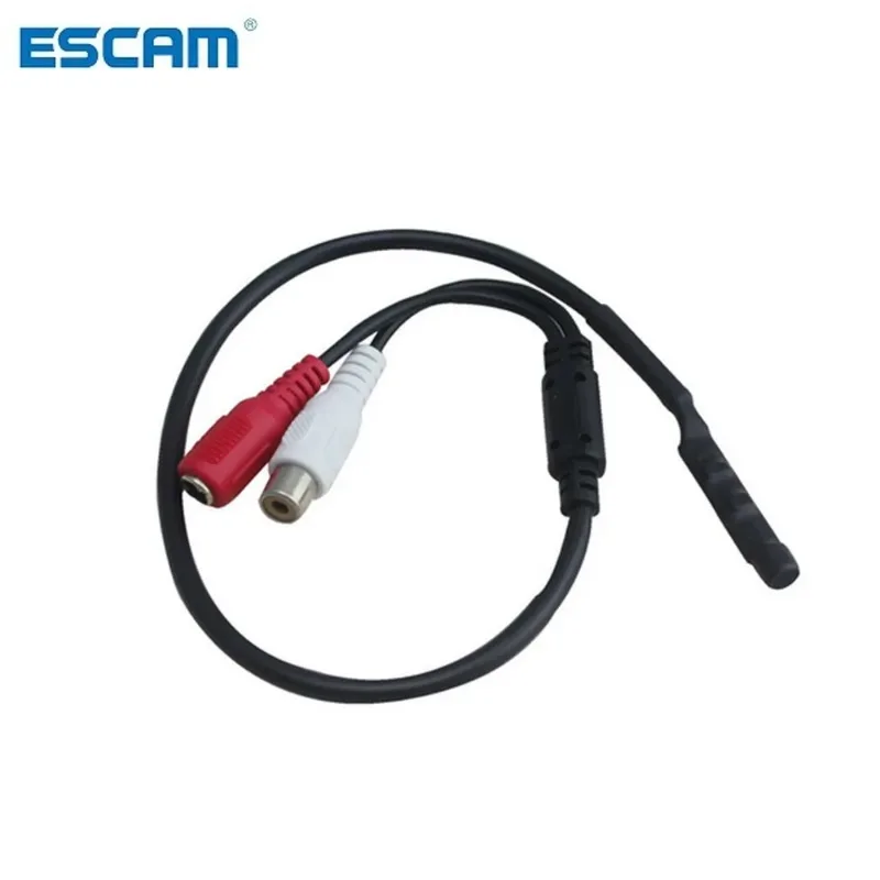 ESCAM Mini CCTV Microphone Audio Pickup High Sensitivity DC12V Audio Monitor Sound Listening Device