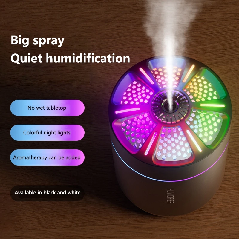 

Автомобильный домашний увлажнитель воздуха 180 мл, мощный эффективный диффузор для ароматерапии, эфирное масло с красочной подсветкой для дома и автомобиля