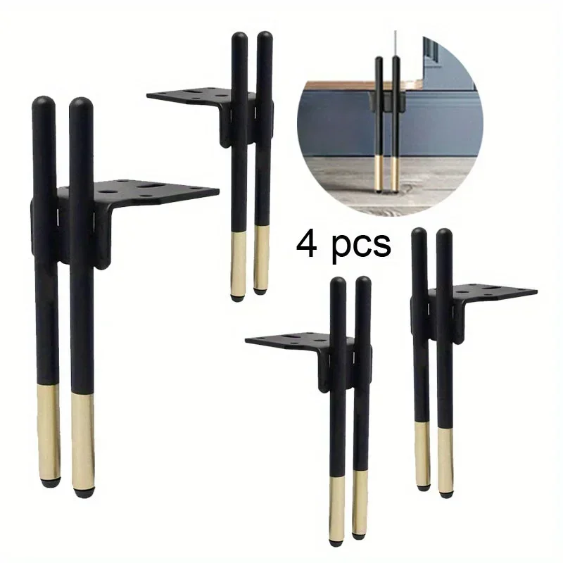 

4pcs Legs for Coffee Table Modern Dresser Nightstand Shelf Replacement Couch Legs for Furniture Metal Legs for DIY Furniture