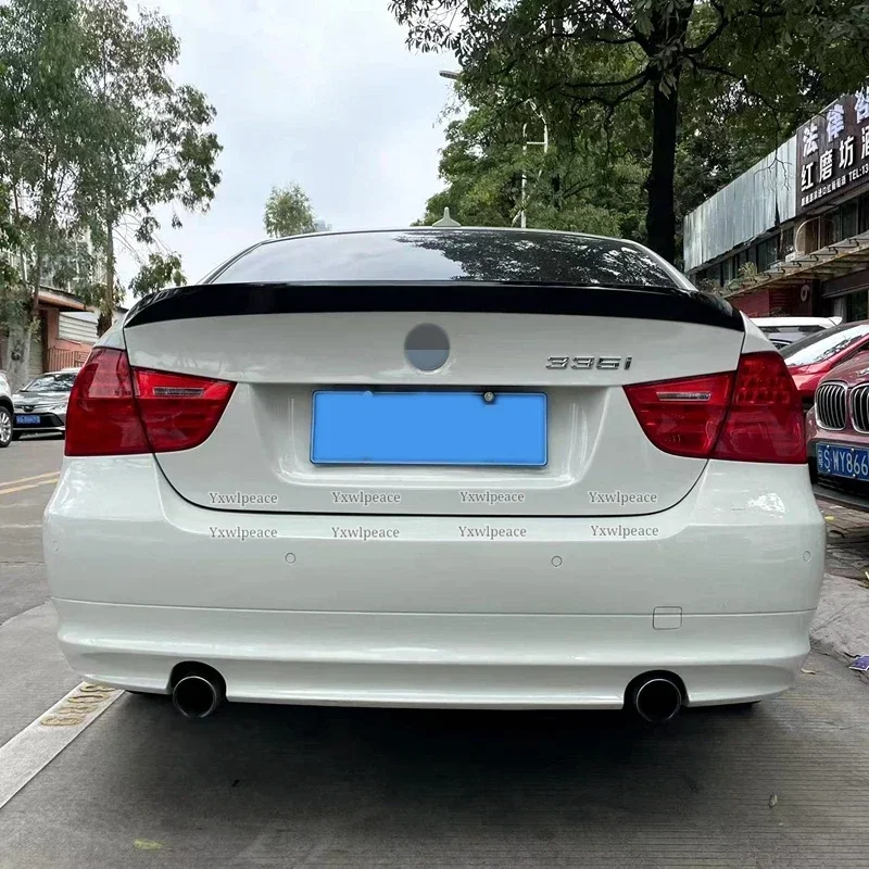 For BMW 3 Series E90 Spoiler 2005-2011 M3 320i 320li 325li 328i High Quality ABS Plastic Unpainted Color Rear Trunk Lip Spoiler