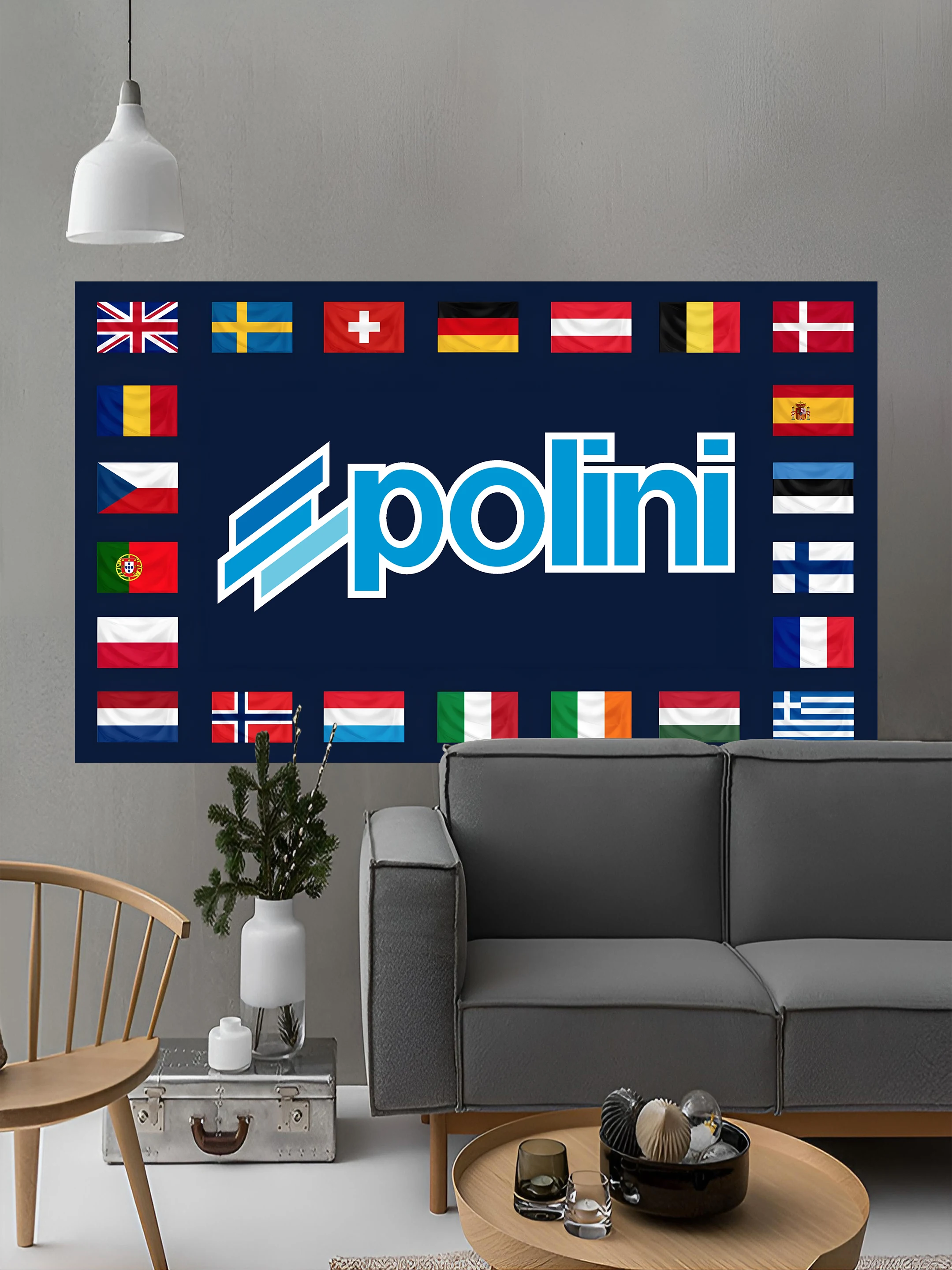 JimonFlag 90x150CM 3X5FT Polinis Moto Flag Polyester Printed Racing Car Banner For Decor Room Decor